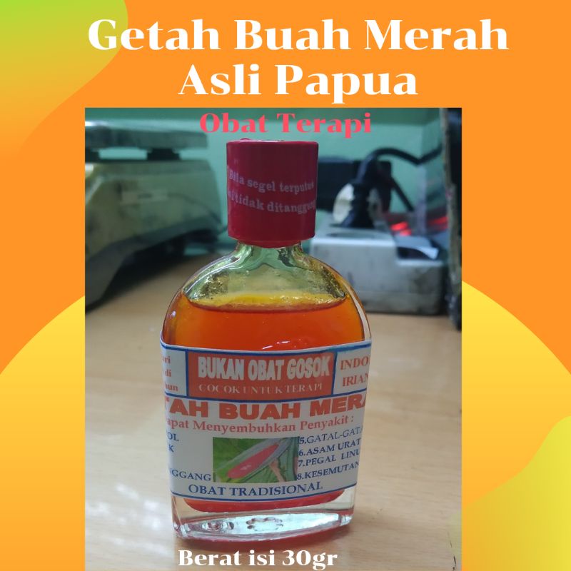 Getah Kayu Buah Merah - Obat Ajaib Obat Terapi Asli Papua