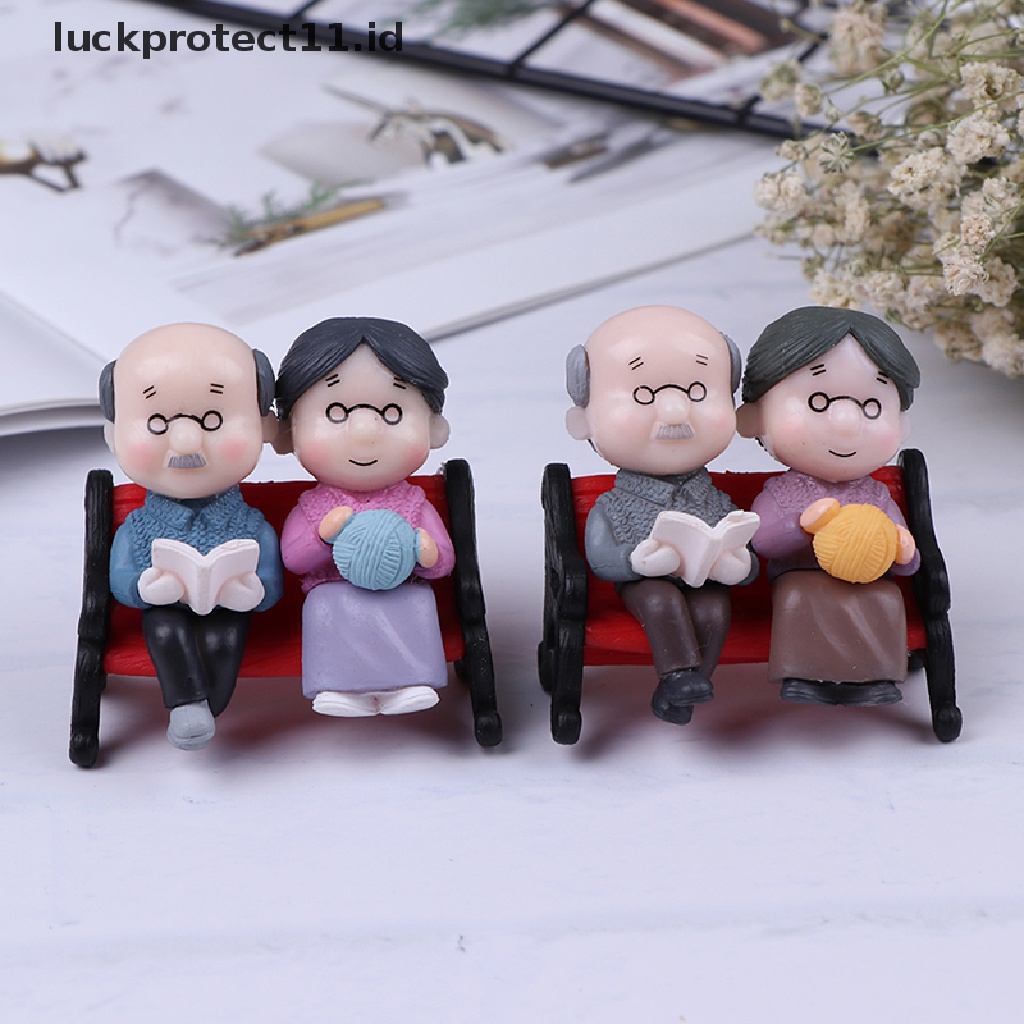 &lt; Luckprotect11. &lt; LuckproteksiId 1 Set Miniatur Kakeknenek Untuk Dekorasi Rumah Boneka