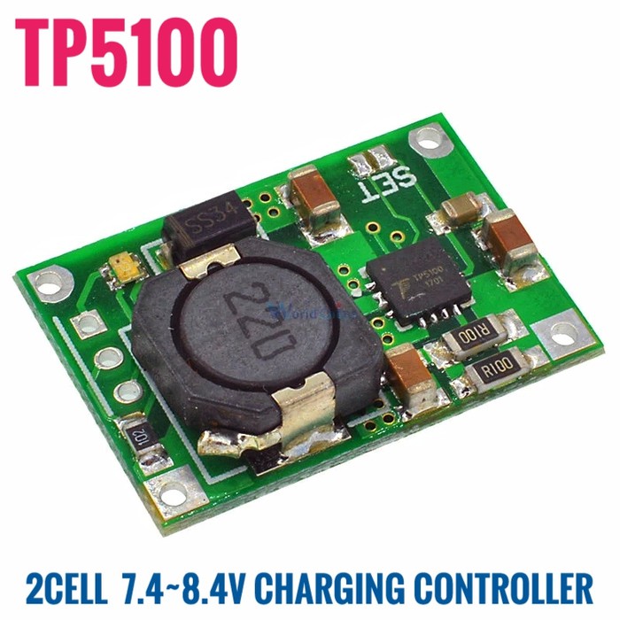 TP5100 1cell 2cell 7.4v 8.4v Lithium Lipo Battery Charging Controller