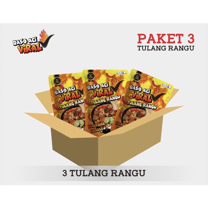 

Baso Aci Viral Tulang rangu Paket 3 Bungkus / Baso aci tulang rangu / baso aci / Raboky