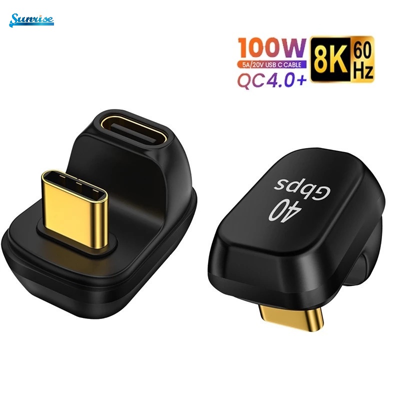Adapter Konverter USB Tipe C 5A 100W Male Ke Female 8K @ 60Hz Fast Charging Untuk SmartPhone / Laptop