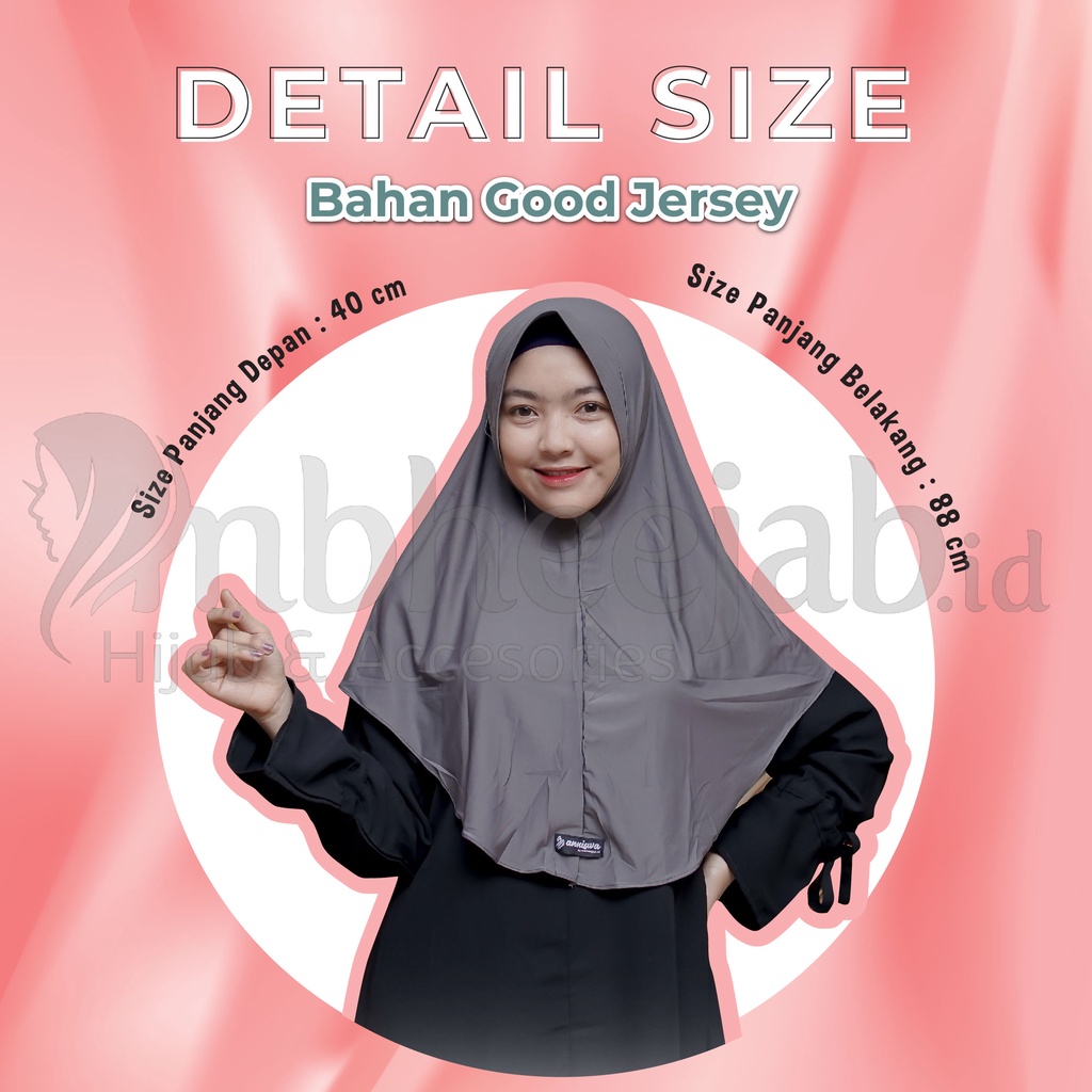 Jilbab Instan Bergo Raita Simple Pad Jersey Original Zivallent-3