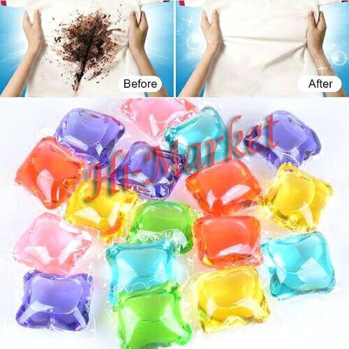 Sabun Cuci Baju Antiseptik isi (50pcs)/Sabun Cuci Deterjen Laundry Gel Ball