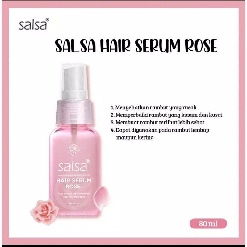 SALSA HAIR SERUM PERFUME SPRAY RAMBUT WITH ROSE EXTRACT ORIGINAL BPOM