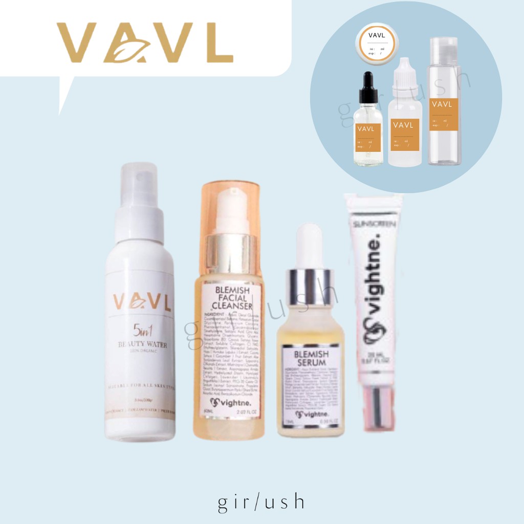 (SHARE) VAVL Blemish Serum / Beauty Water Strong / Sunscreen / Facial Wash