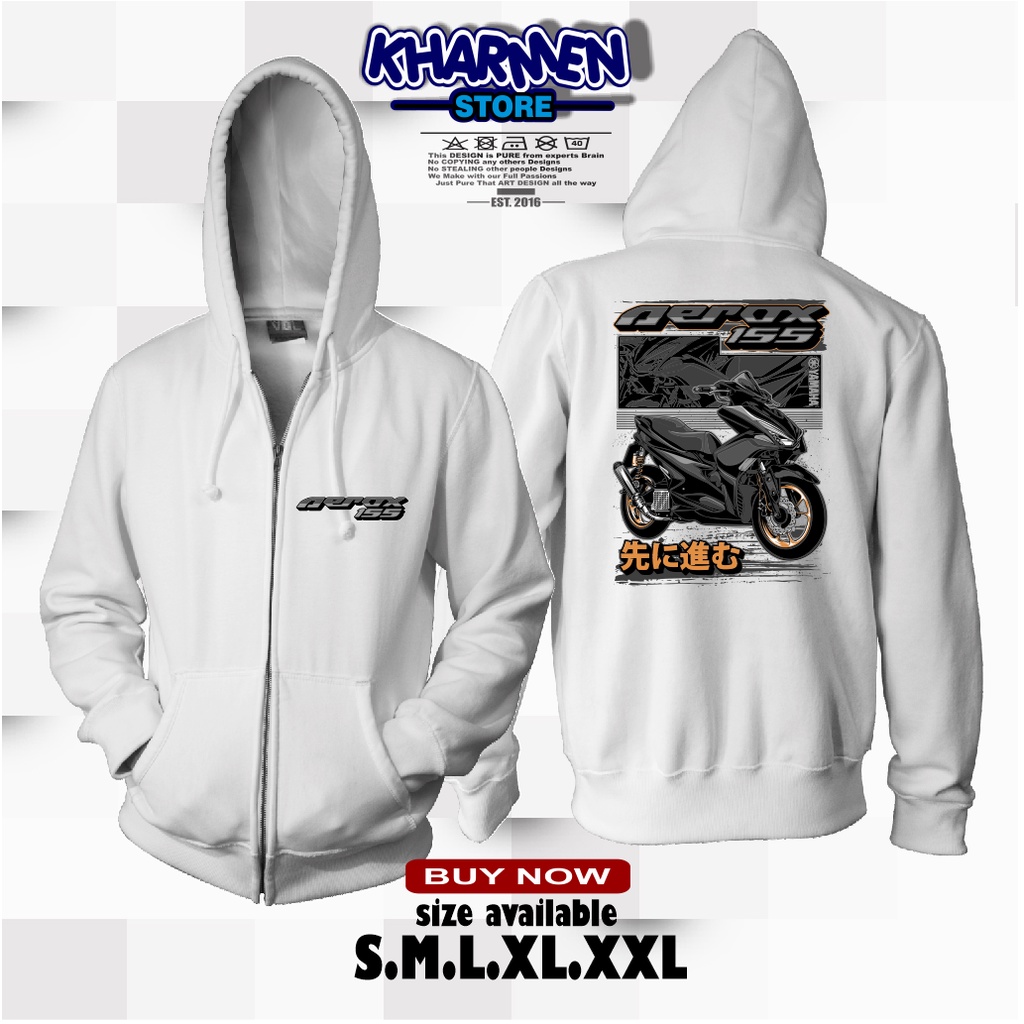 JAKET/HOODIE/RESELETING JAKET DISTRO AEROX 155 TERBARU JAKET SUNMORI -KHARMEN