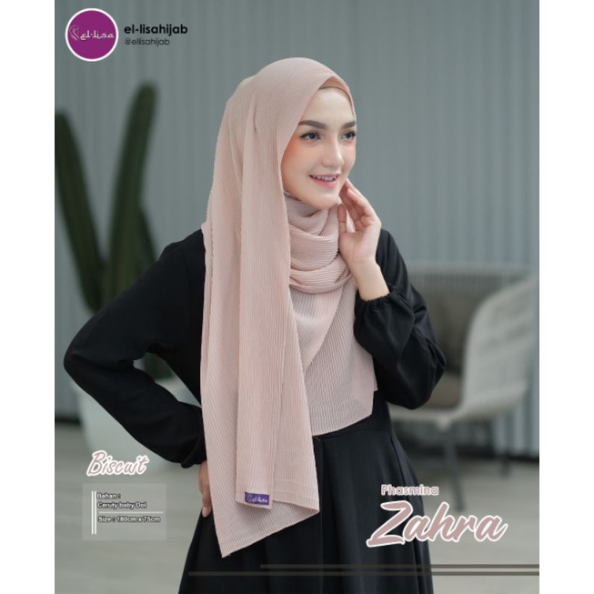 Pashmina Zahra full plisket by El-lisa