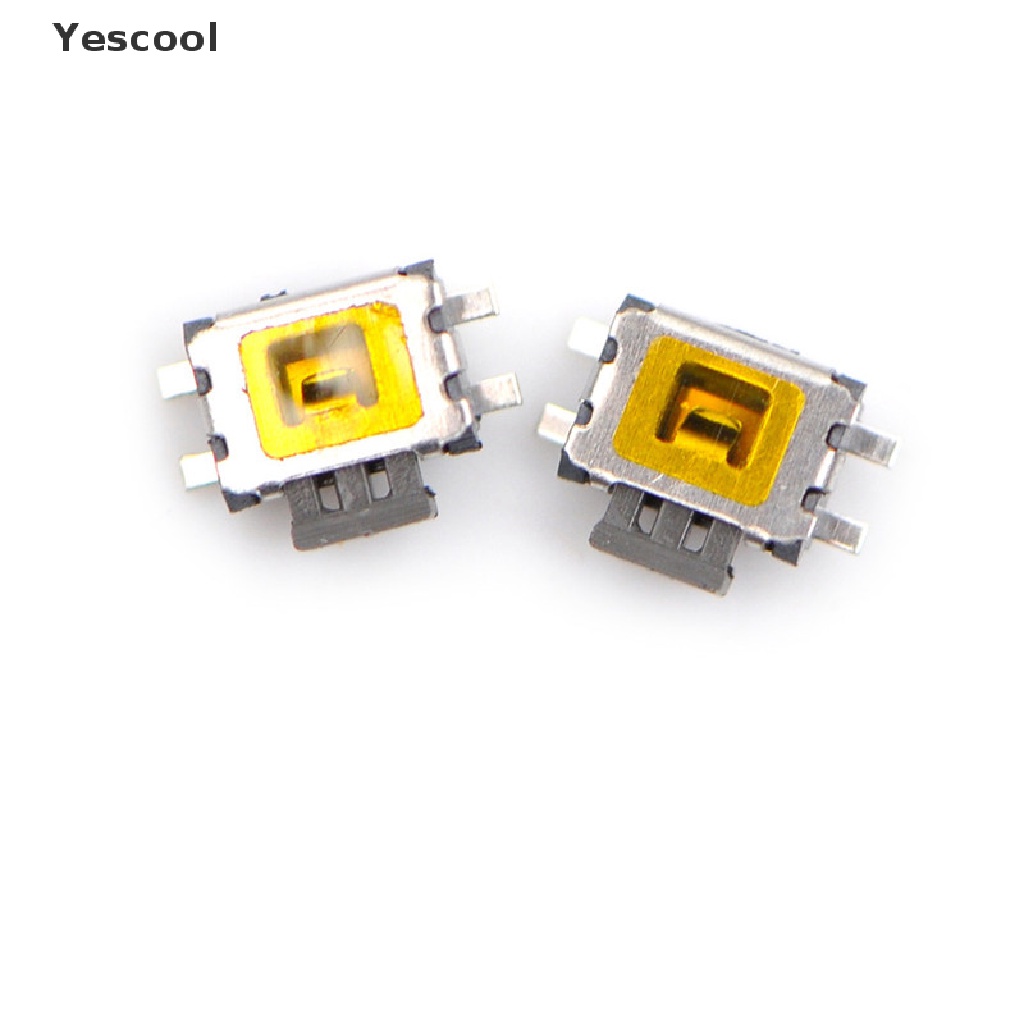 Yescool 10pcs YD-3414 4Pin SMD Turtle type Tact Power Switch Tombol Samping