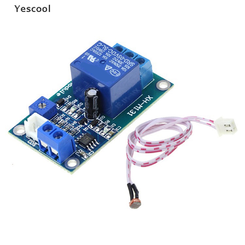 Yescool Modul relay photoresistor DC5 / 12v xh-m131 sensor Deteksi Cahaya