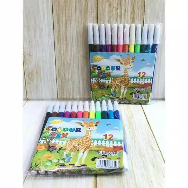 

PENSIL WARNA SPIDOL 12 WARNA COLOUR PEN CRAYON 838