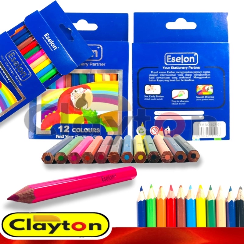 

Pensil / Pencil Warna 12 Warna Pendek Eselon / Color Pencil 12 Colors
