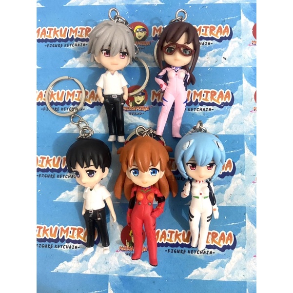 Figure Keychain / Gantungan Kunci Anime Evangelion Shinji Ikari asuka langley rei ayanami kaworu nag