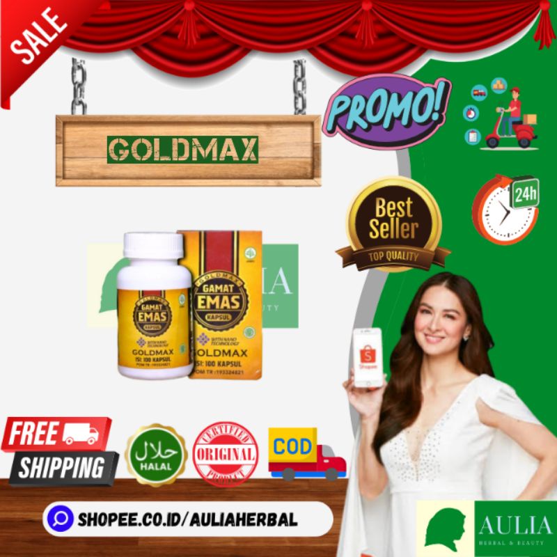 GoldMax Walatra Gamat Emas Kapsul isi 100 Kapsul BPOM TR 153385291