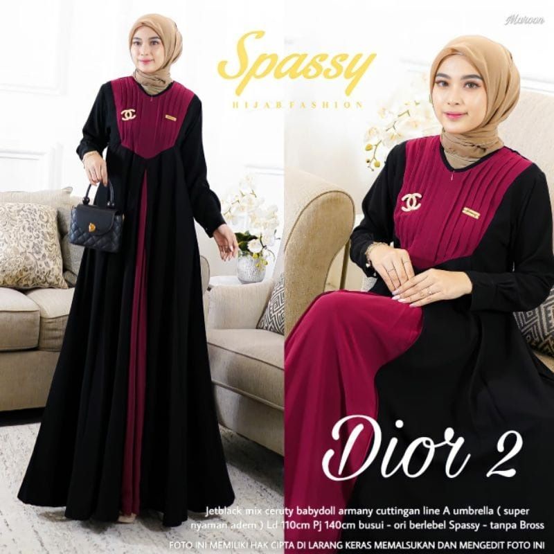 gamis dior 2 maxy dior 2 dress