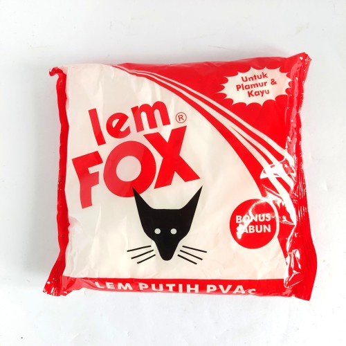Lem FOX Putih PVAc Merah 800 gram Lem Plamur & Kayu