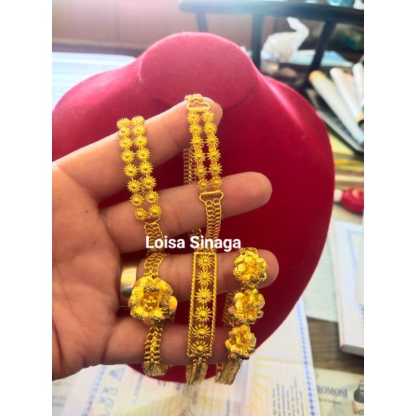 Model Gelang 10 Gram & 15 gram Emas LM/London 24K kadar 99,99%