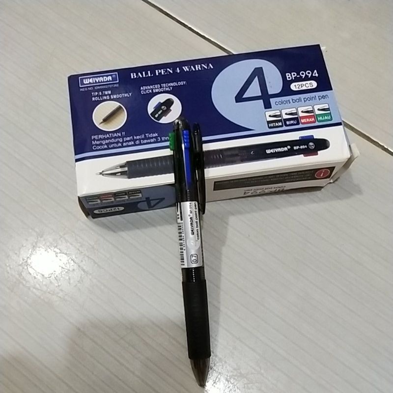 Ballpen 4 warna/pulpen warna