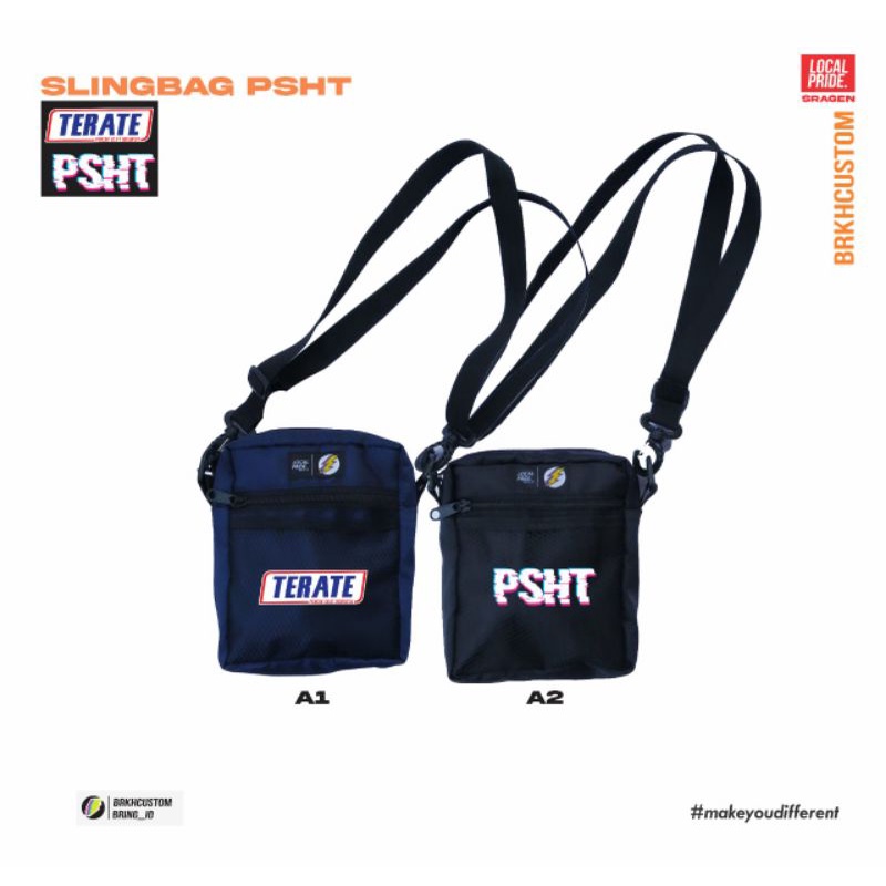 SLINGBAG PSHT | TAS SELEMPANG TERATE | TAS BAHU | SHOULDERBAG PSHT PRIA DAN WANITA