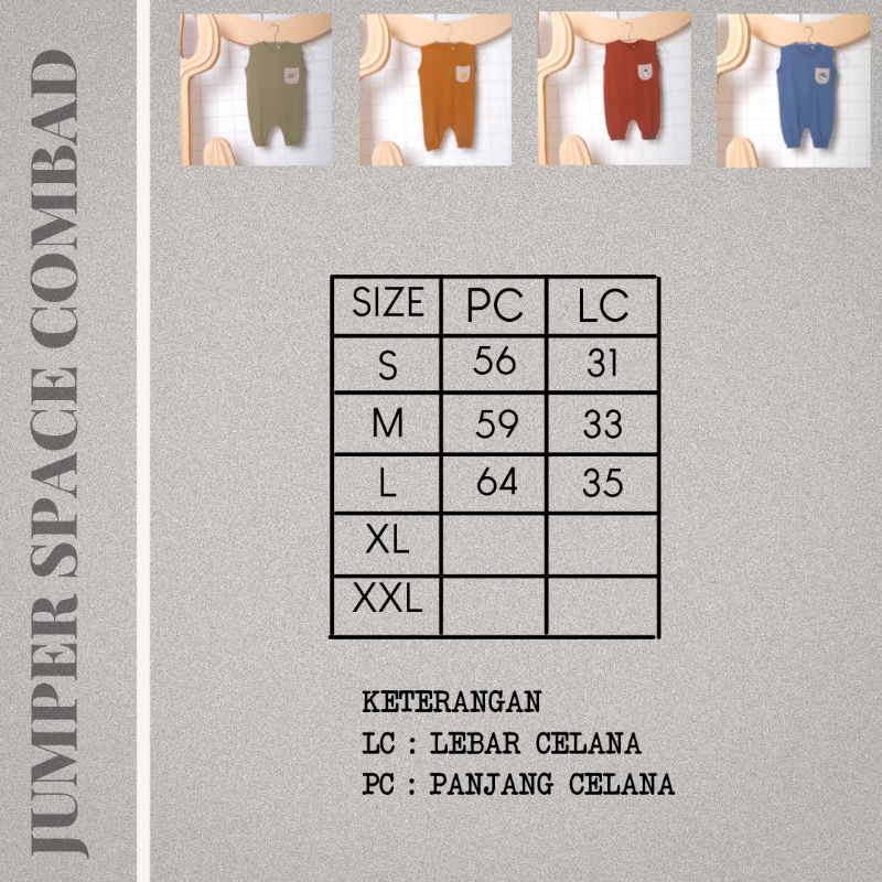 JUMPER COMBED - Promo 8.8 Baju Overall Anak Bayi Baby Kids Cewek Cowok Perempuan Laki Laki cotton Murah1 2 3 4