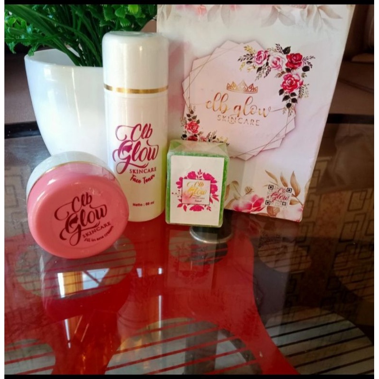 clb glow skin care asli original barcode murah