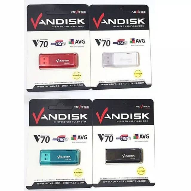 FLASHDISK 16GB VANDISK V70 ORIGINAL 100% - USB 16GB VANDISK GARANSI SEUMUR HIDUP