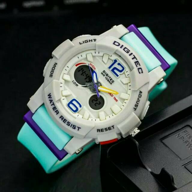 JAM TANGAN WANITA ORIGINAL DIGITEC DG2073 TOSCA GREY WATERRESISTAN