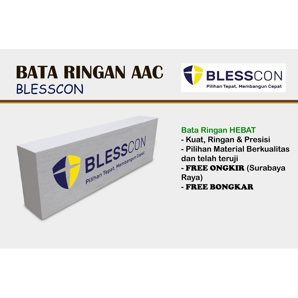 New BATA RINGAN BLESSCON PER M3 Termurah