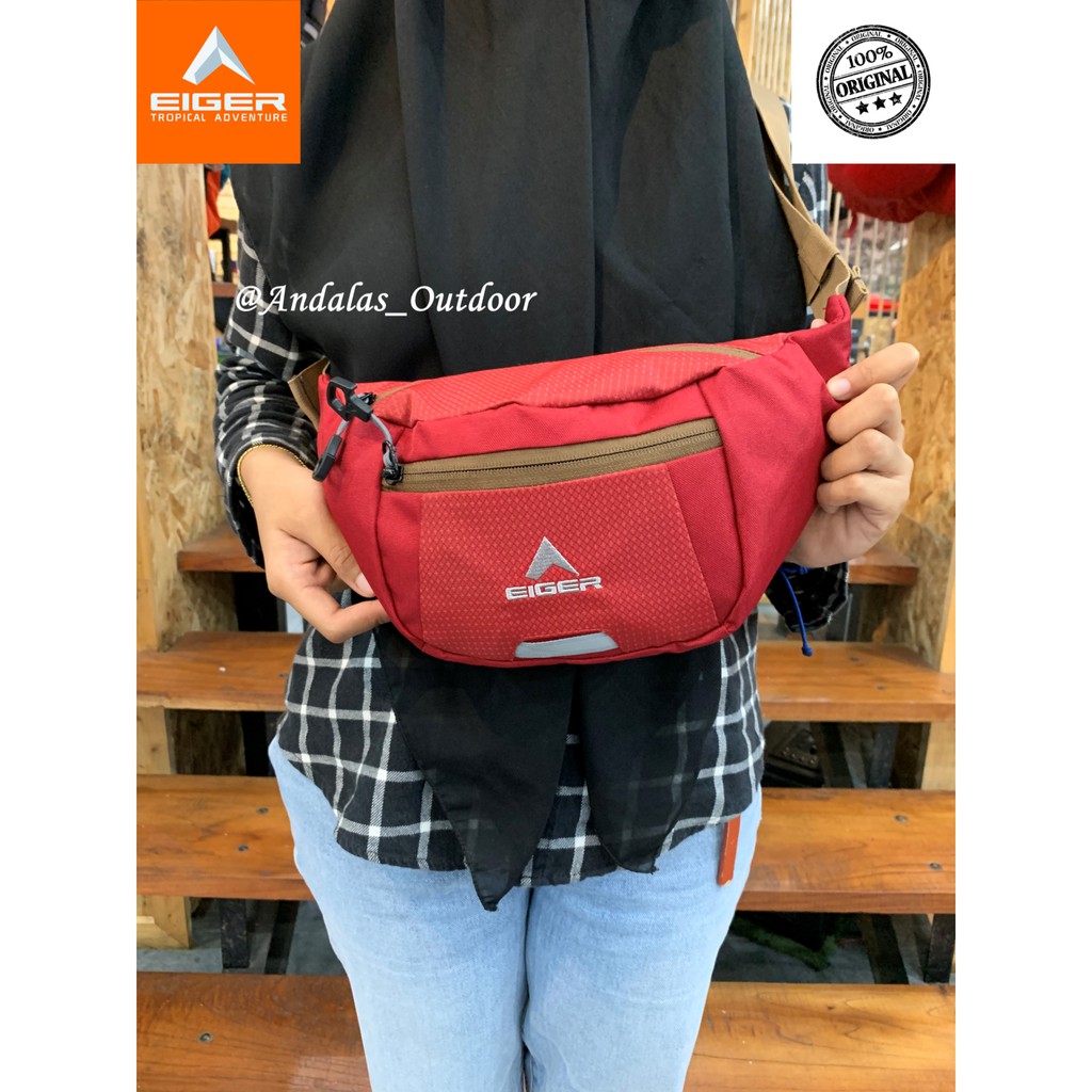 EIGER1989 WAISTBAG GRADIENT L 1F, RED 5413 ORIGINAL