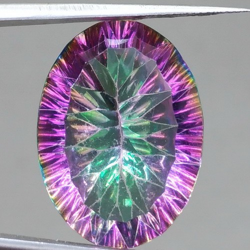Permata Batu Natural Mystic Quartz Kecubung Pelangi Asli