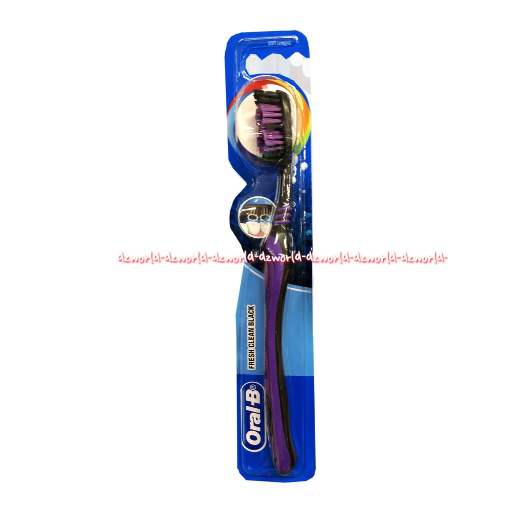 Oral-B Fresh Clean Black Toothbrush Sikat Sikat Gigi Hitam Ujung Lancip Oralb Tooth Brush Blak Oral B