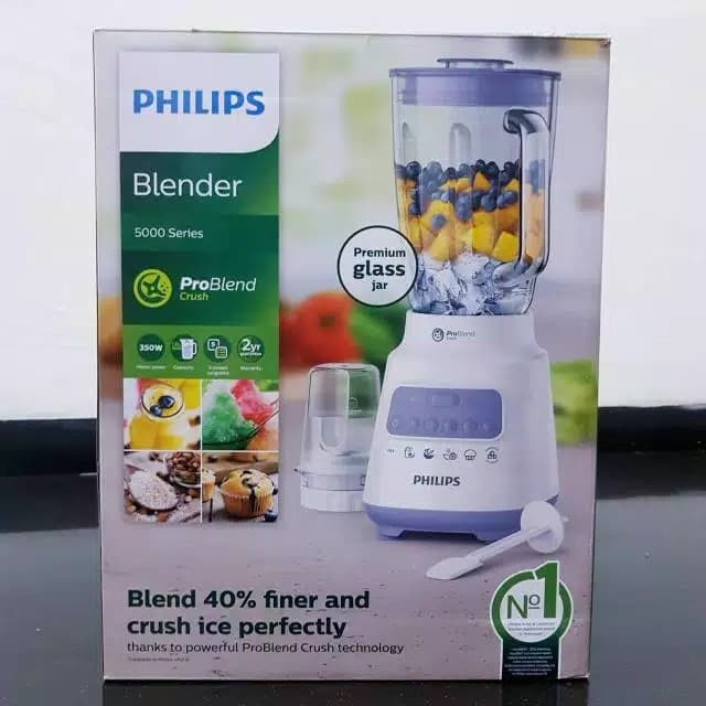 BLENDER PHILIPS KACA 2L HR2222 Garansi Resmi hr-2222