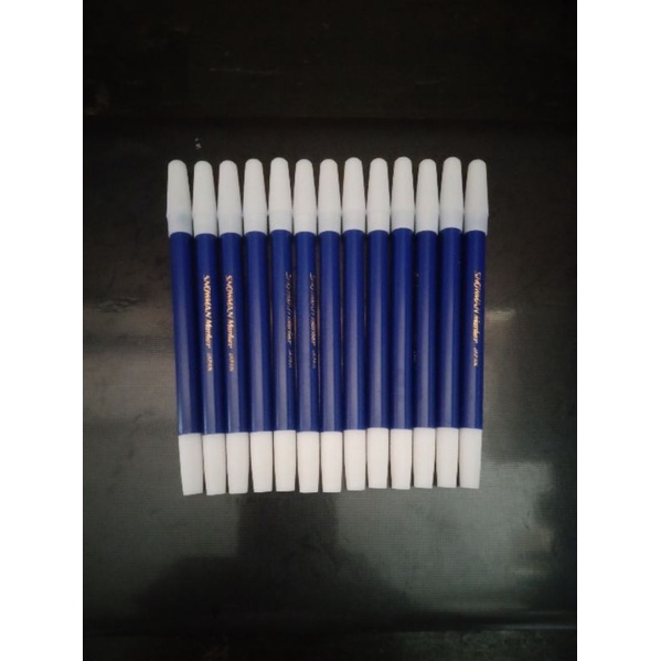 

spidol snowman marker kecil warna biru per pcs