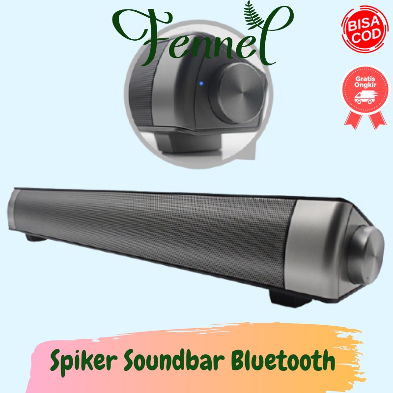 Speaker Spiker Soundbar Bluetooth Portable Remot Kontrol LP-S08