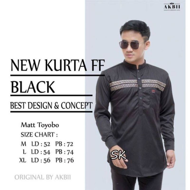 Baju Koko Kurta Dewasa Lengan Panjang Material TOYOBO Adem Serap Keringat