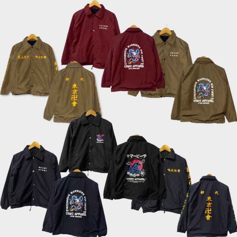 JAKET COACH ANAK ERIGO USIA 7 - 12 TAHUN