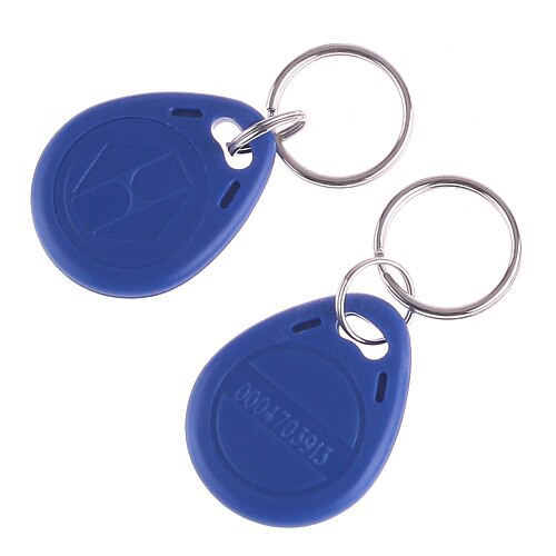 RFID 125KHz EM4100 TK4100 Proximity ID Token Tag Keyfob KeyChain Blue