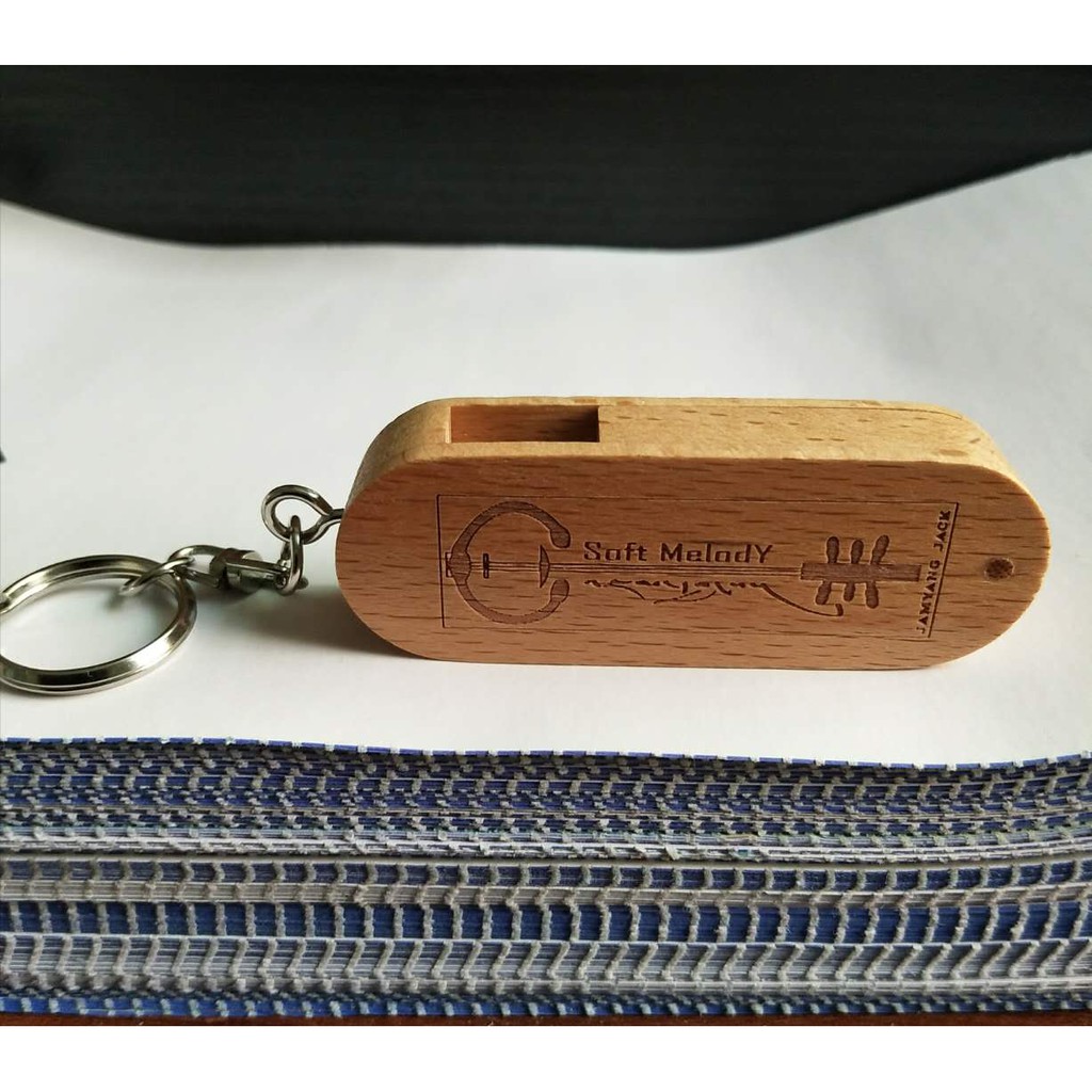 USB Flashdisk kayu Swivel polos 4GB 8GB 16GB FD/622