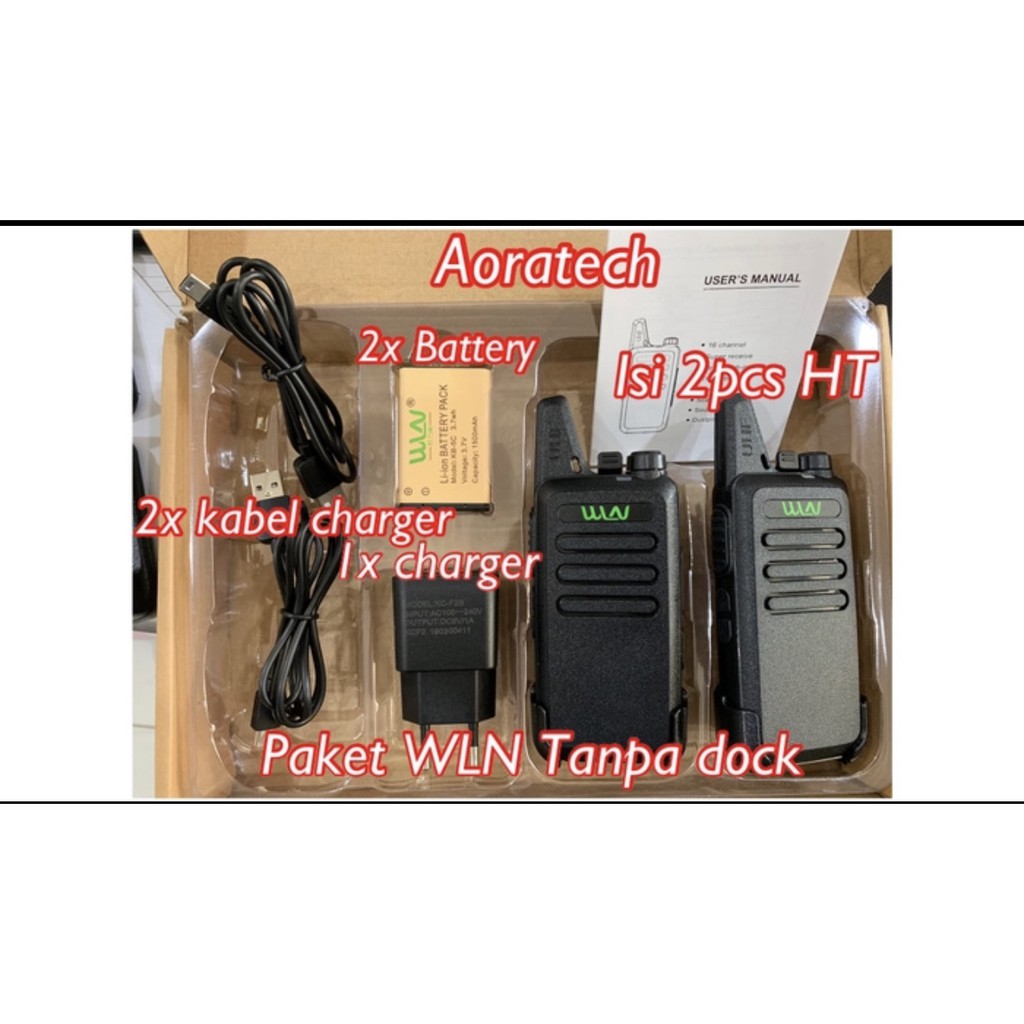 Walkie Talkie WLN HT KDC1 Radio KD - C1 (isi 2pcs) - Army HT kd-c1