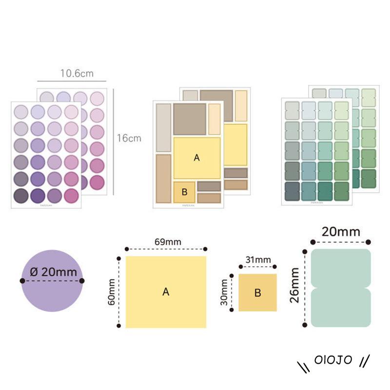 【COD】Stiker Label Index Dot Multifungsi Untuk Dekorasi Diary / Scrapbook