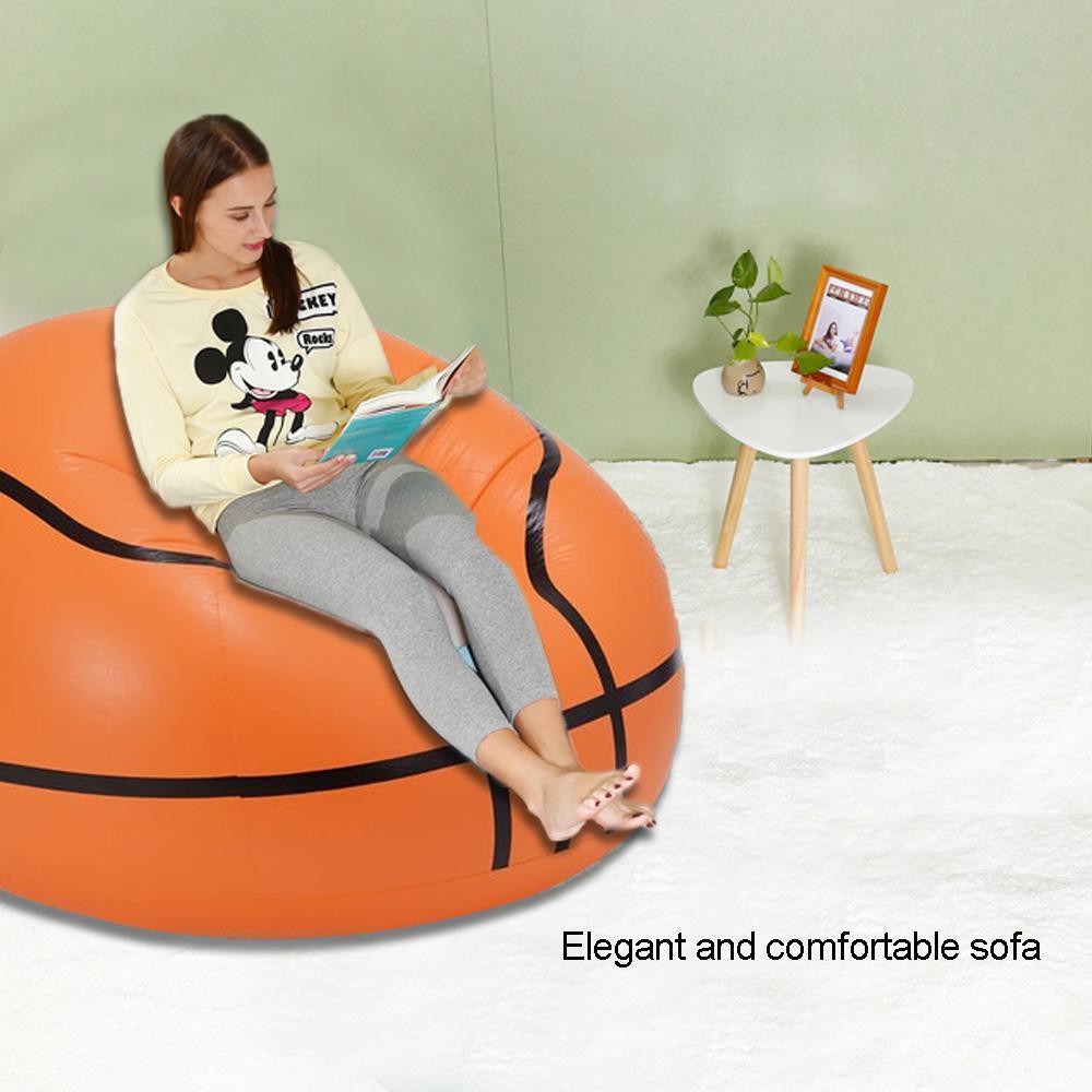 BasketBall Chair Yang Dapat Dikembungkan Bean Bag Kursi / Sofa / Inflatable Sofa Malas.