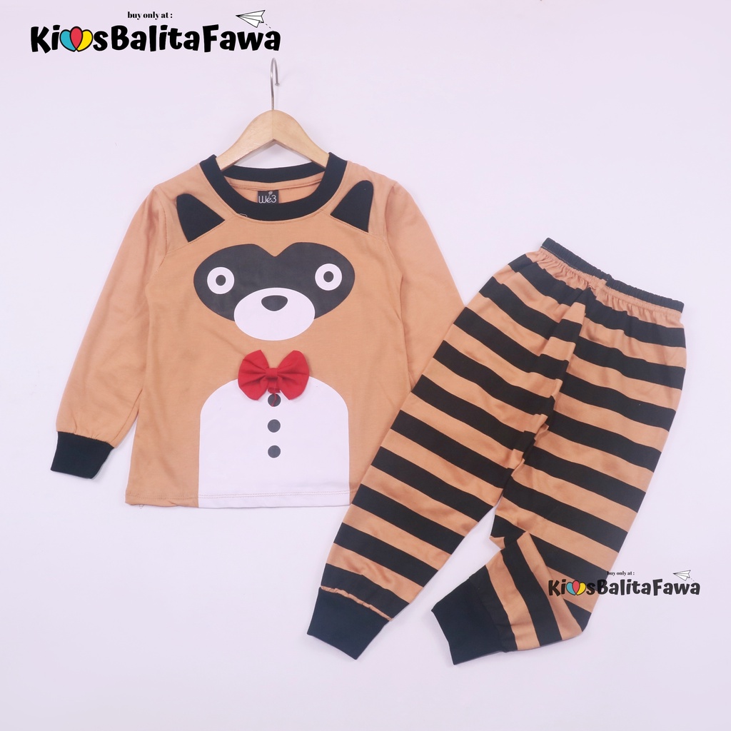 Piyama Za-ra Kids Size 1-3 Tahun / EXPORT Quality Baju Tidur Lengan Celana Panjang Karakter Kaos