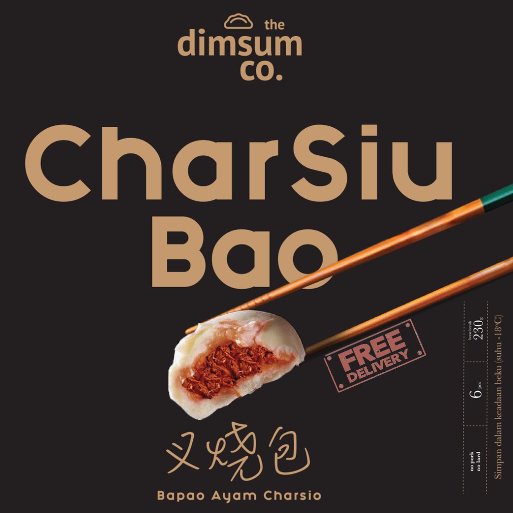 

BAKPAO DIMSUM PREMIUM HALAL CHAR SIO PAO Frozen Bakpao Ayam Merah 6 pcs