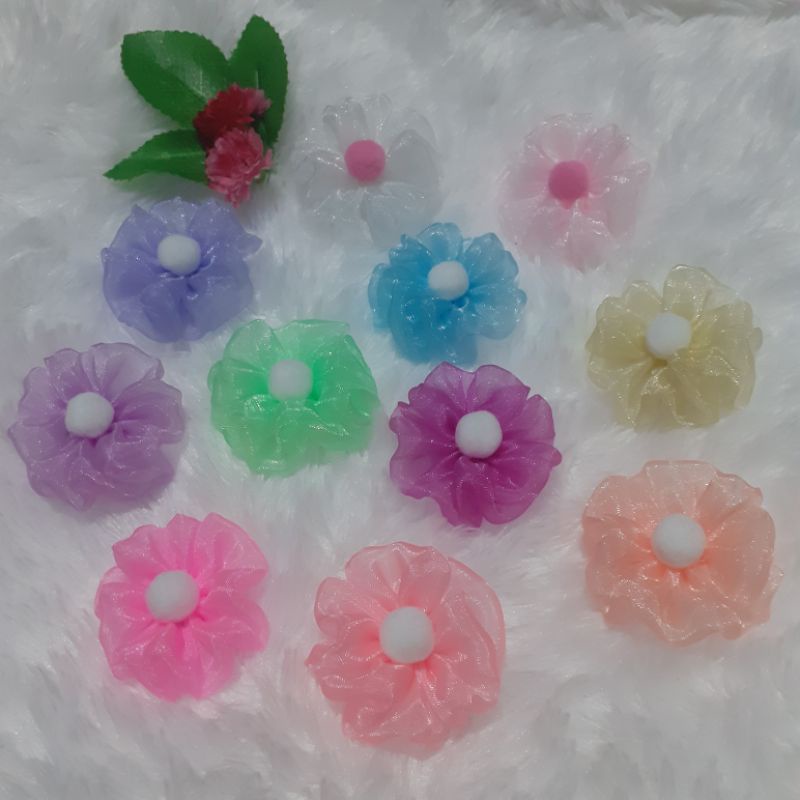

Aplikasi Pita Organdi Pom Pom Halus