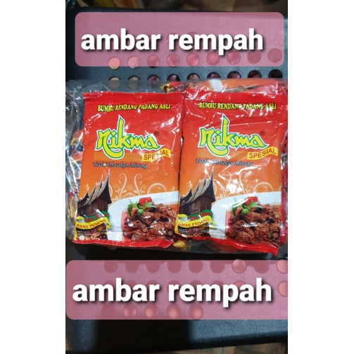 

Bumbu rendang Padang asli 50gram.