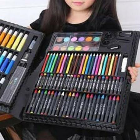 

➧ PENSIL WARNA 150PCS - ALAT TULIS SET CRAYON COLOURING SET 150PCS ART ➴
