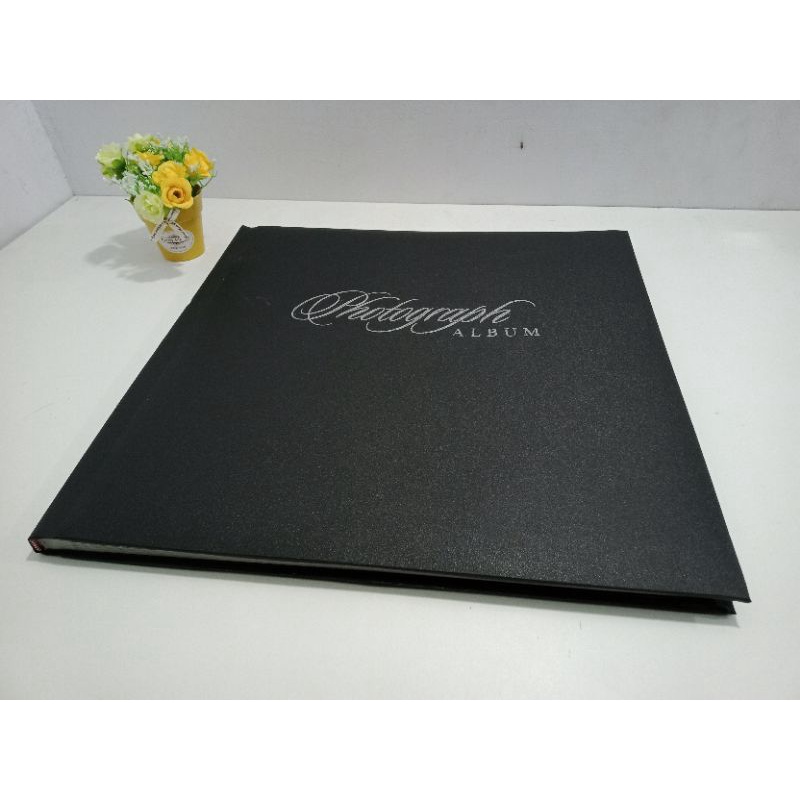 PHOTOGRAPH ALBUM JUMBO PERSEGI MAGNETIC BLACK ELEGANT 4R 10R 10RS