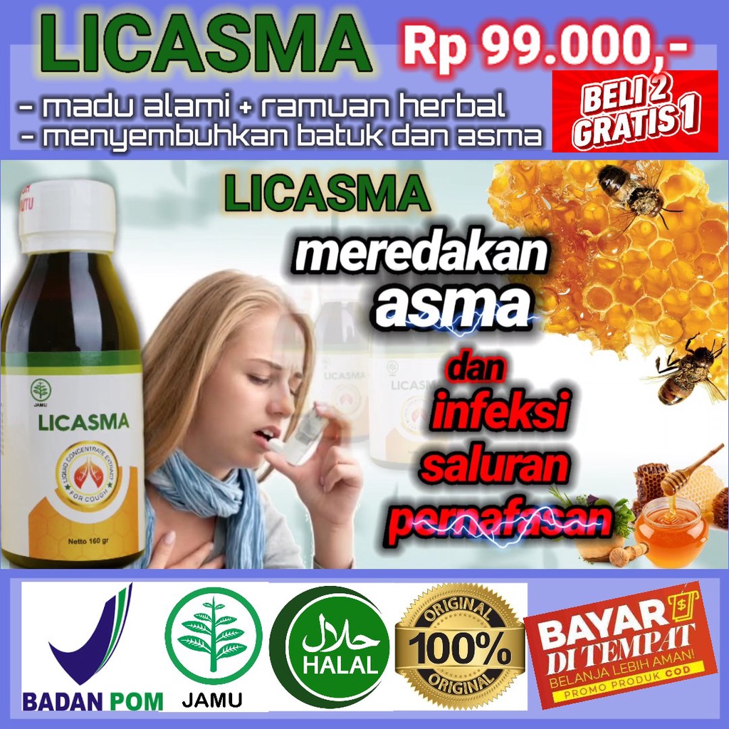PROMO BELI 2 GRATIS 1 MADU LICASMA HERBAL AMAN 100% ASLI UNTUK SESAK NAFAS, ASMA, TBC, PARU-PARU-3