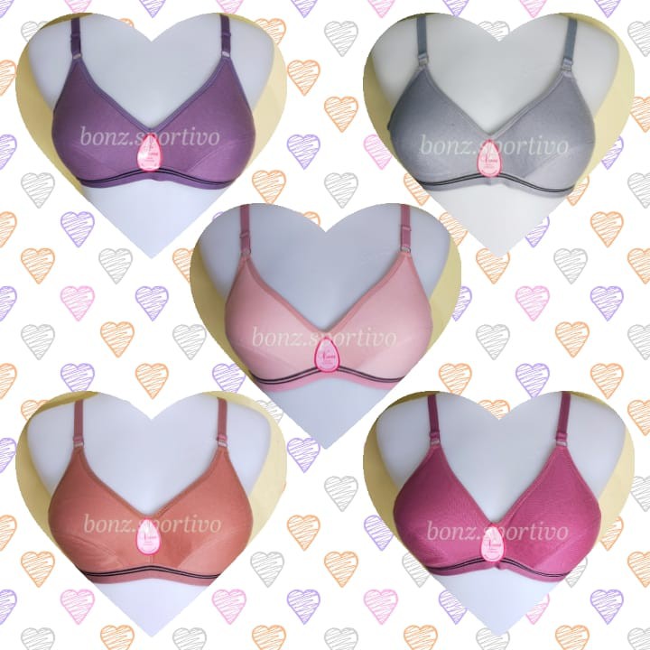 Sport Bra Remaja BH ABG Polos Tanpa Kawat Ukuran 34 / 36 / 38-Random