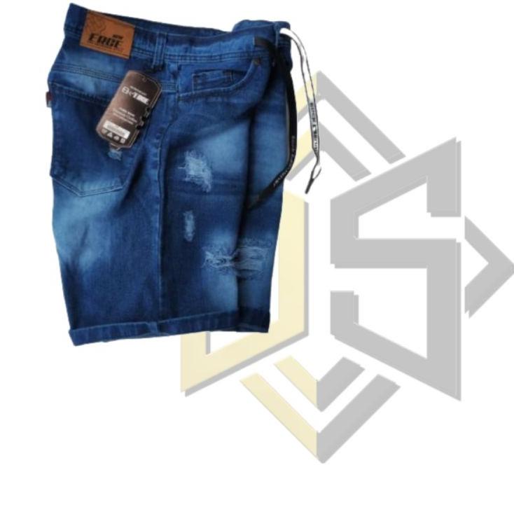 Celana Pendek Pria Jeans Pendek Sobek Celana Jeans Pendek Jumbo Big Size {SBN.31My22ˣ}