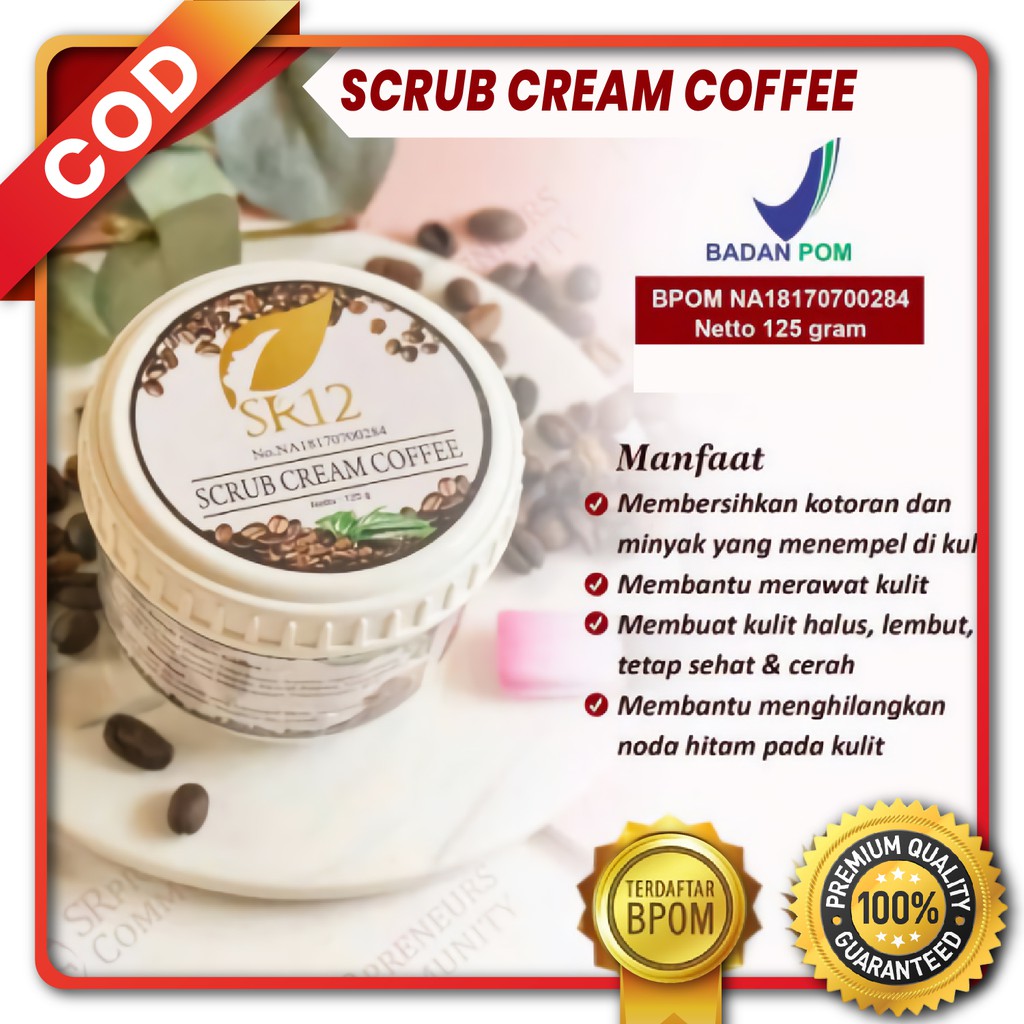Lulur Badan Kopi Pemutih Badan Coffee Scrub Pembersih Badan Dan Wajah